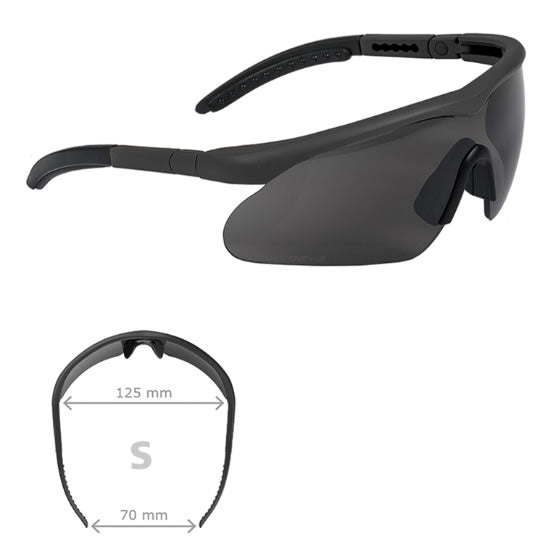 Ochelari de Protecție Swiss Eye® Raptor Black (S) – Protecție Balistică și Stil Tactical Modern