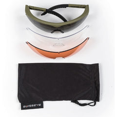 Ochelari de Protecție Swiss Eye® Raptor Oliv (L) – Protecție Balistică și Confort pentru Utilizare Profesională