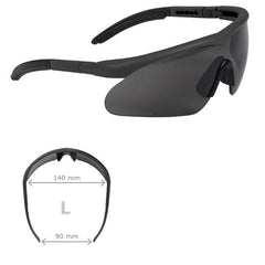 Ochelari de Protecție Swiss Eye® Raptor Schwarz (L) – Protecție Balistică și Confort Tactical Premium