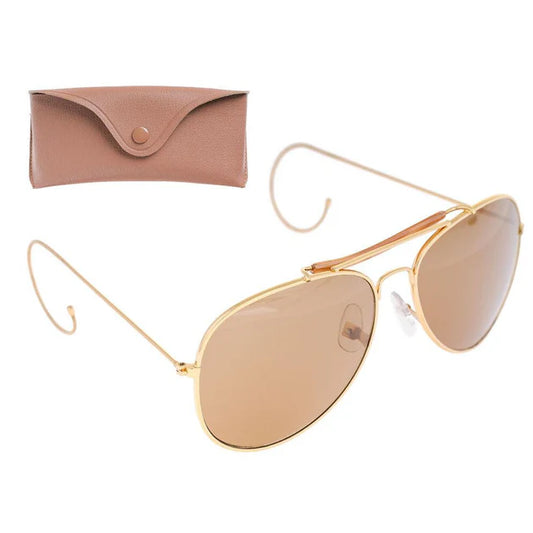 Ochelari de Soare Aviator Maro cu Toc – Eleganță Clasică în Stil Militar, Confort și Funcționalitate