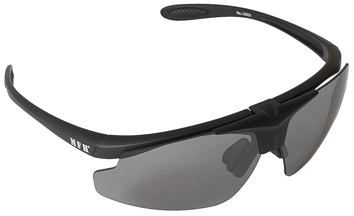 Ochelari de Soare Hawk Negru MFH - Lentile interschimbabile, UV 400