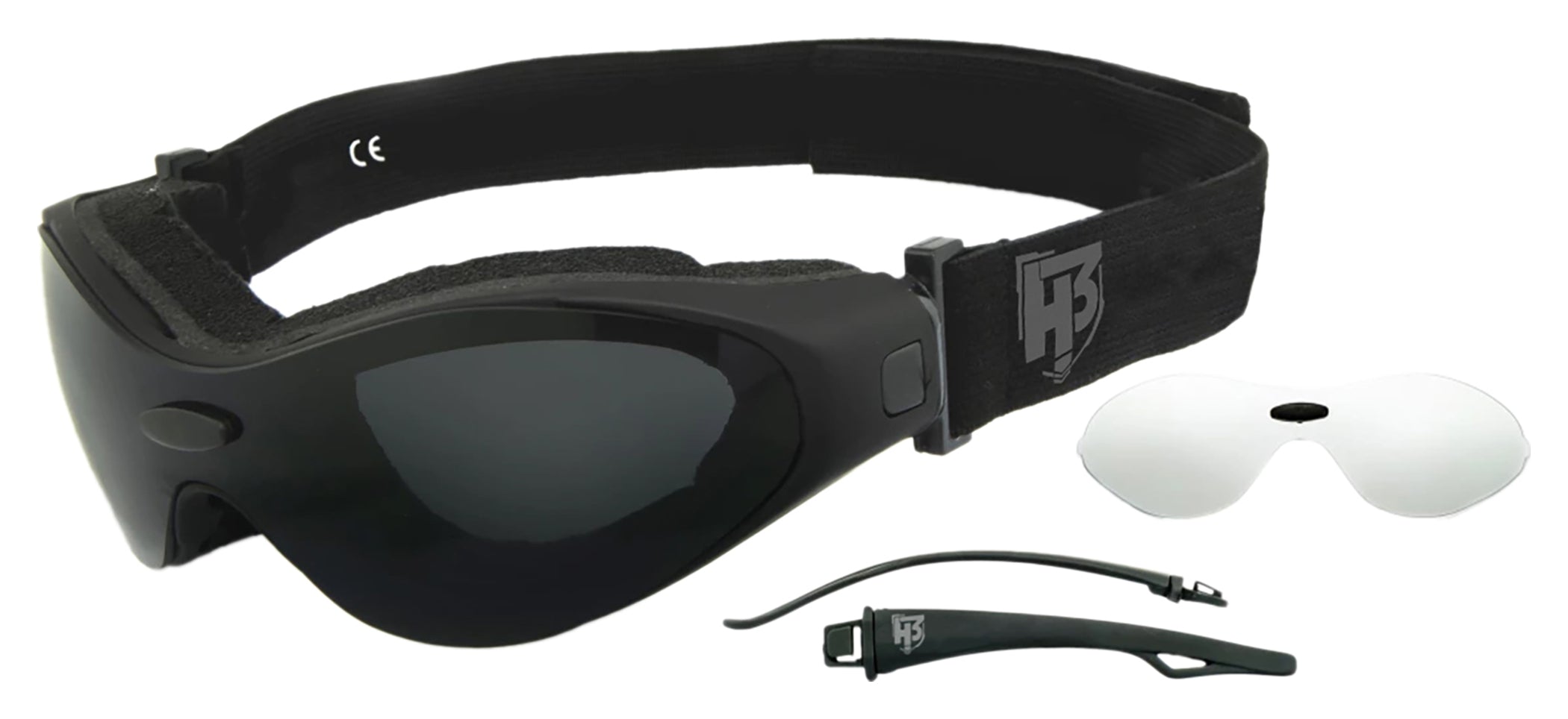 Ochelari Moto H3009-1 Helly Bikereyes - Lentile Interșanjabile, Anti-ceață