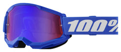 Ochelari Moto Strata 2 100% - Vizibilitate Clară, Confort Maxim
