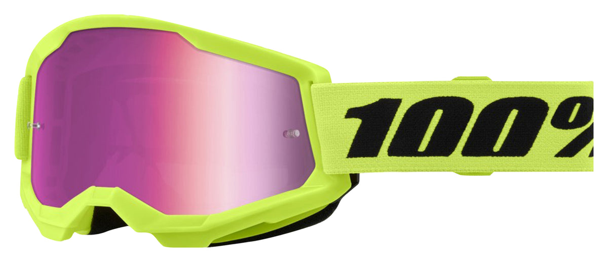 Ochelari Moto Strata 2 100% - Vizibilitate Clară, Confort Superior