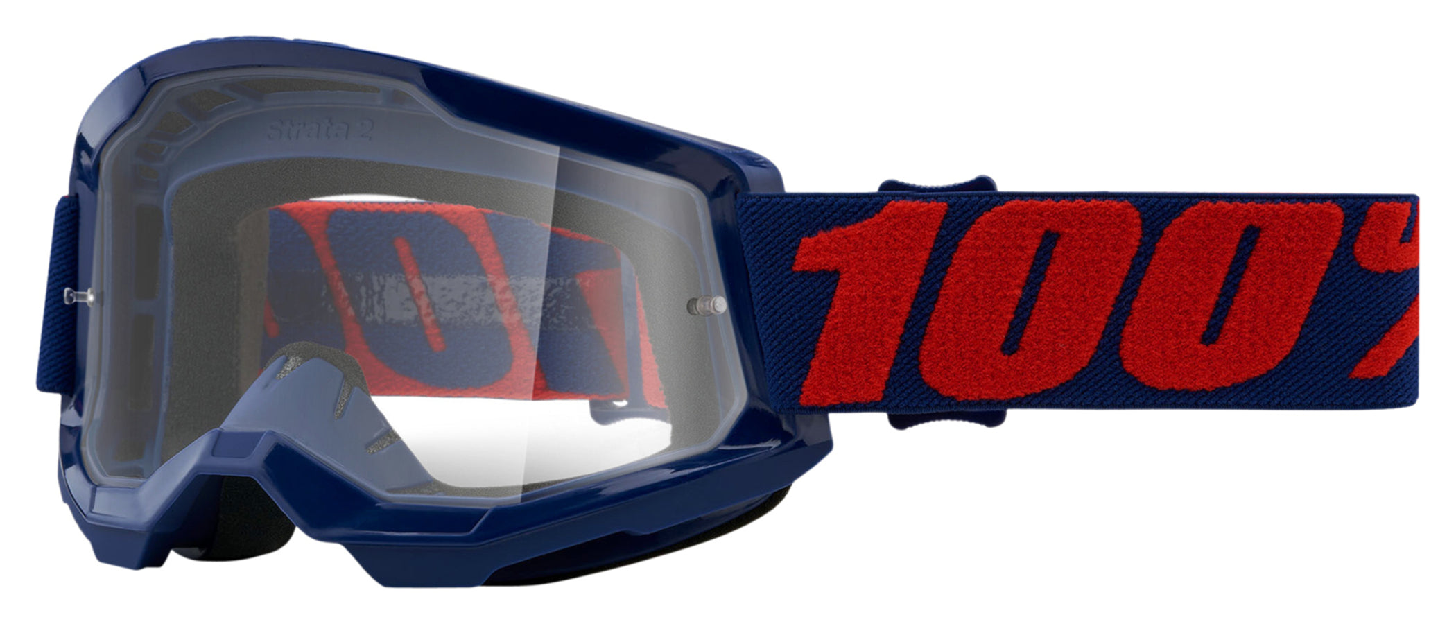 Ochelari Moto Strata 2 Masego 100% - Vizibilitate Clară, Confort Maxim