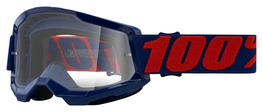 Ochelari Moto Strata 2 Masego 100% - Vizibilitate Clară, Confort Maxim