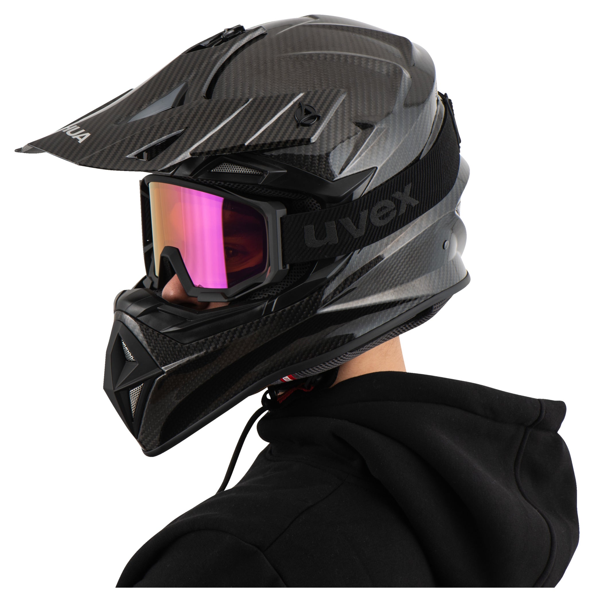 Ochelari Motocross Uvex Pyro FM - Câmp Vizual Larg, Anti-Ceață