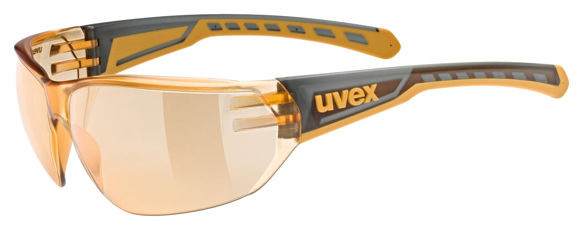 Ochelari Sport Uvex Equate - Lentile Portocalii, Protecție UV