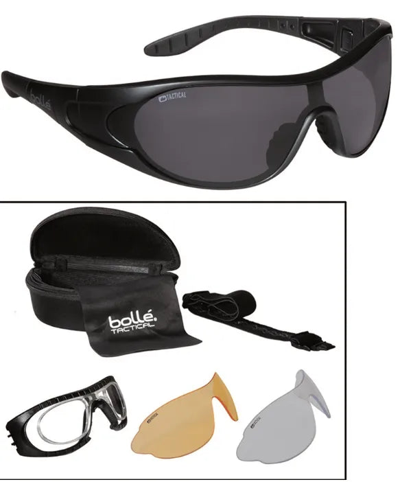 Ochelari Tactici Bollé® RAIDER W.3 EX – 3 Lentile Interșanjabile, Compatibil RX și Protecție Modulară
