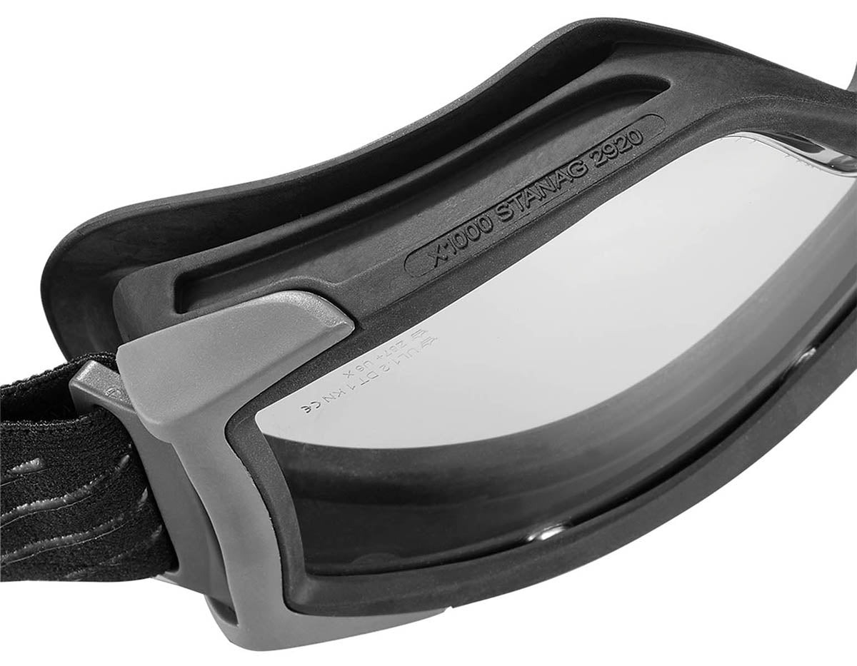 Ochelari Tactici Bollé X1000 Negri - Strat PLATINUM, Compatibili Cască