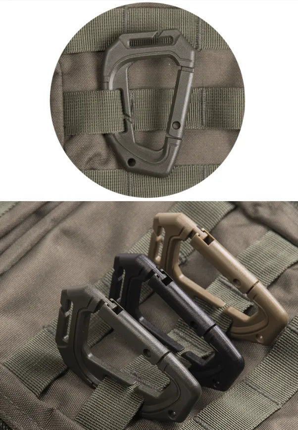 OD Tactical Karabiner Molle – Set de 2 Carabiniere Tactice pentru Echipament Molle
