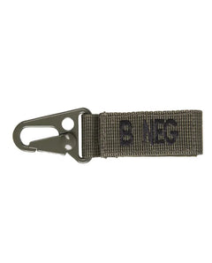 OD Tactical Keyholder – Grupa Sanguină B Negativ (Set 5 bucăți)