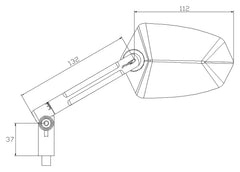 Oglindă Ghidon GT.1 Puig - Design Exclusivist, E-aprobat