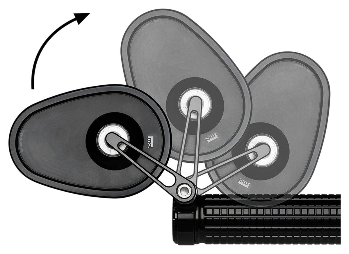 Oglindă Ghidon mo.view club 60 flip motogadget - Design Fără Ramă, E-aprobată