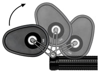 Oglindă Ghidon mo.view club 60 flip motogadget - Design Fără Ramă, E-aprobată
