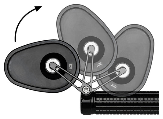 Oglindă Ghidon mo.view club 60 flip motogadget - Design Fără Ramă, E-aprobată