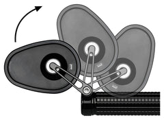 Oglindă Ghidon mo.view club 60 flip motogadget - Design Fără Ramă, E-aprobată