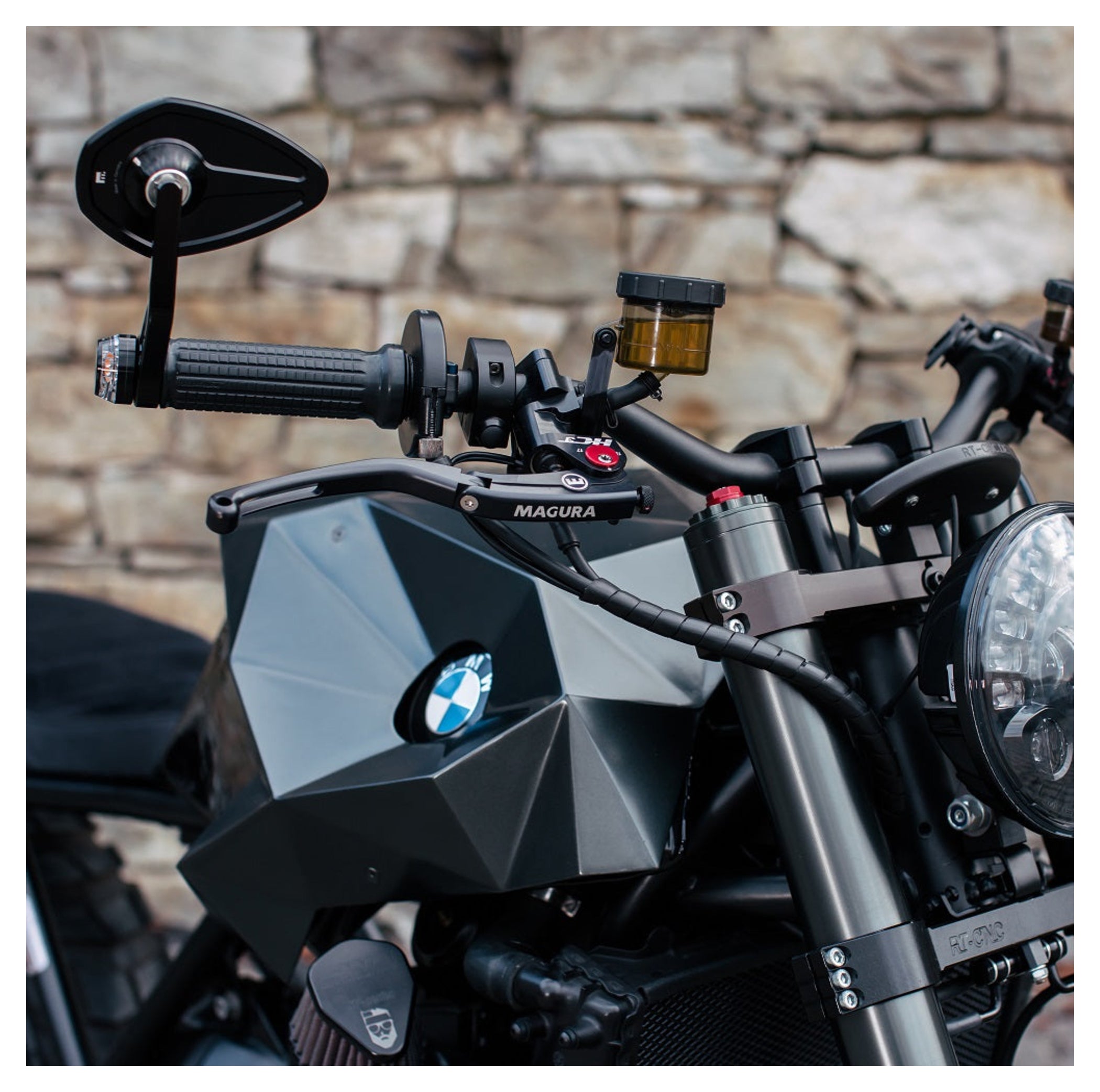 Oglindă Ghidon mo.view sport 130 motogadget - Design Fără Ramă, ECE