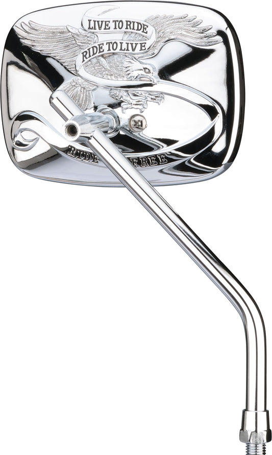 Oglindă Moto Eagle Crom Louis - Design Clasic, Anti-Orbire