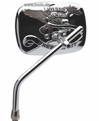 Oglindă Moto Eagle Crom Louis - Design Clasic, Anti-Orbire