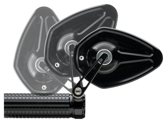 Oglindă Motocicletă mo.view Sport 60 Flip motogadget - Fără Sticlă, Pliabilă