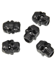 Opritoare de Șnur Mil-Tec Skull – Set 10 Bucăți, Formă de Craniu, Negre