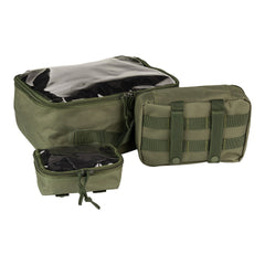 Organizatoare Set 3 Transparente Verde Tactical - Ordine si Acces Rapid