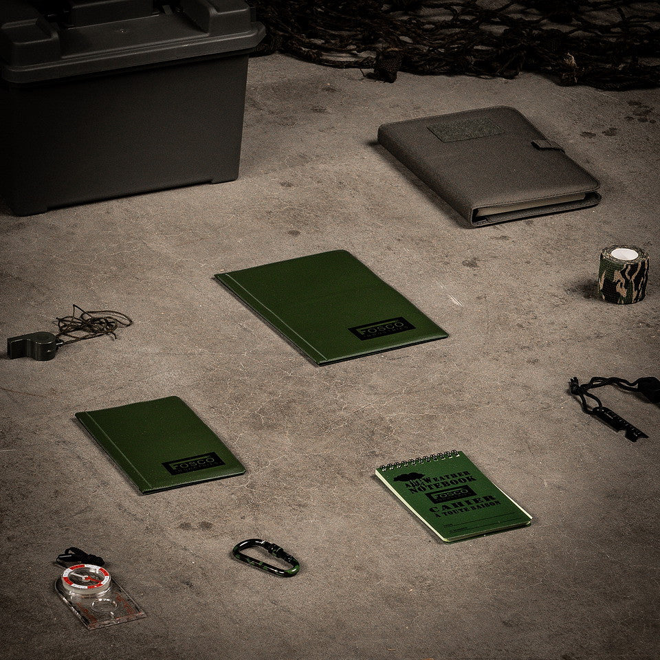Organizator Documente A6 Smal Verde Tactical - Protecție Impermeabilă