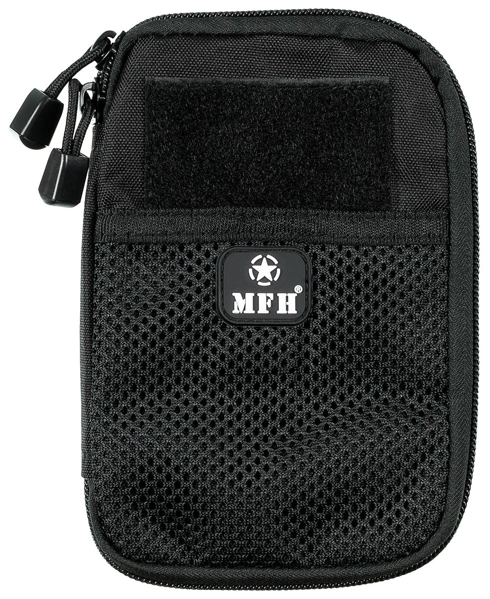 Organizator Documente și Smartphone Negru MFH - Fermoar 2 Căi, Sistem MOLLE