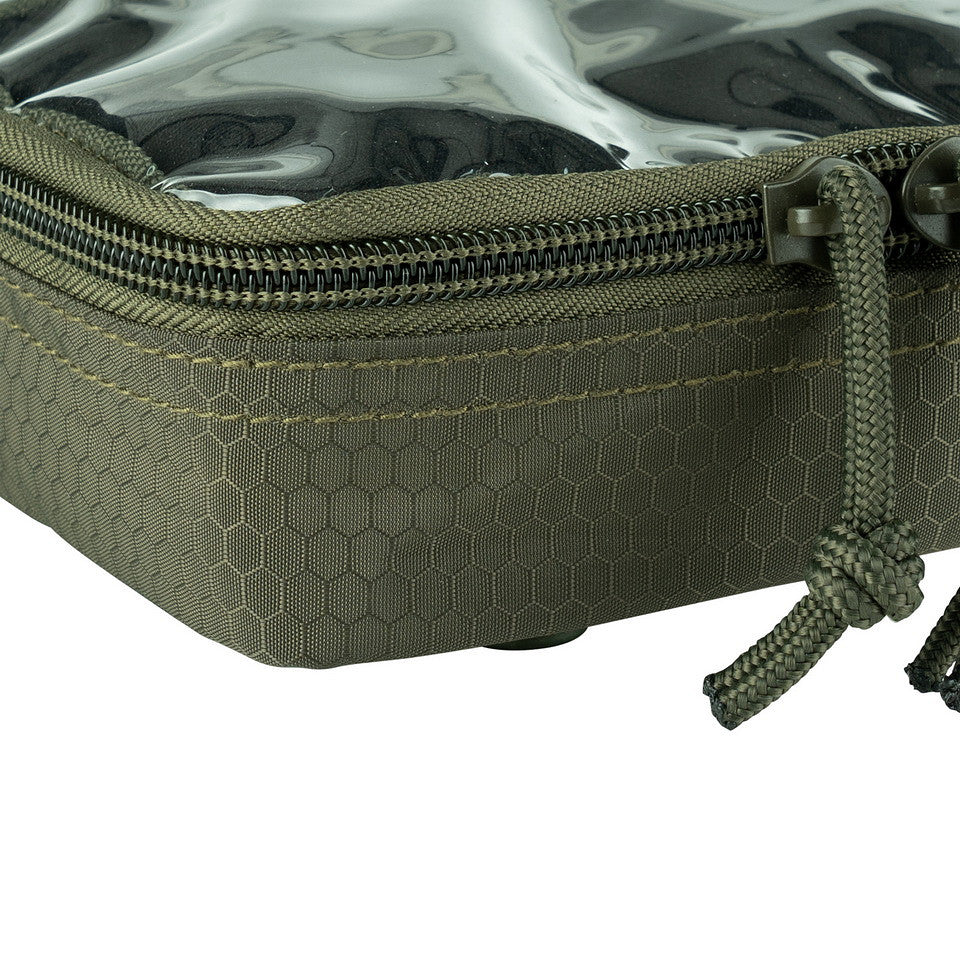 Organizator Hexagon Transparant Mic Verde 101INC - Vizibilitate & Acces Rapid