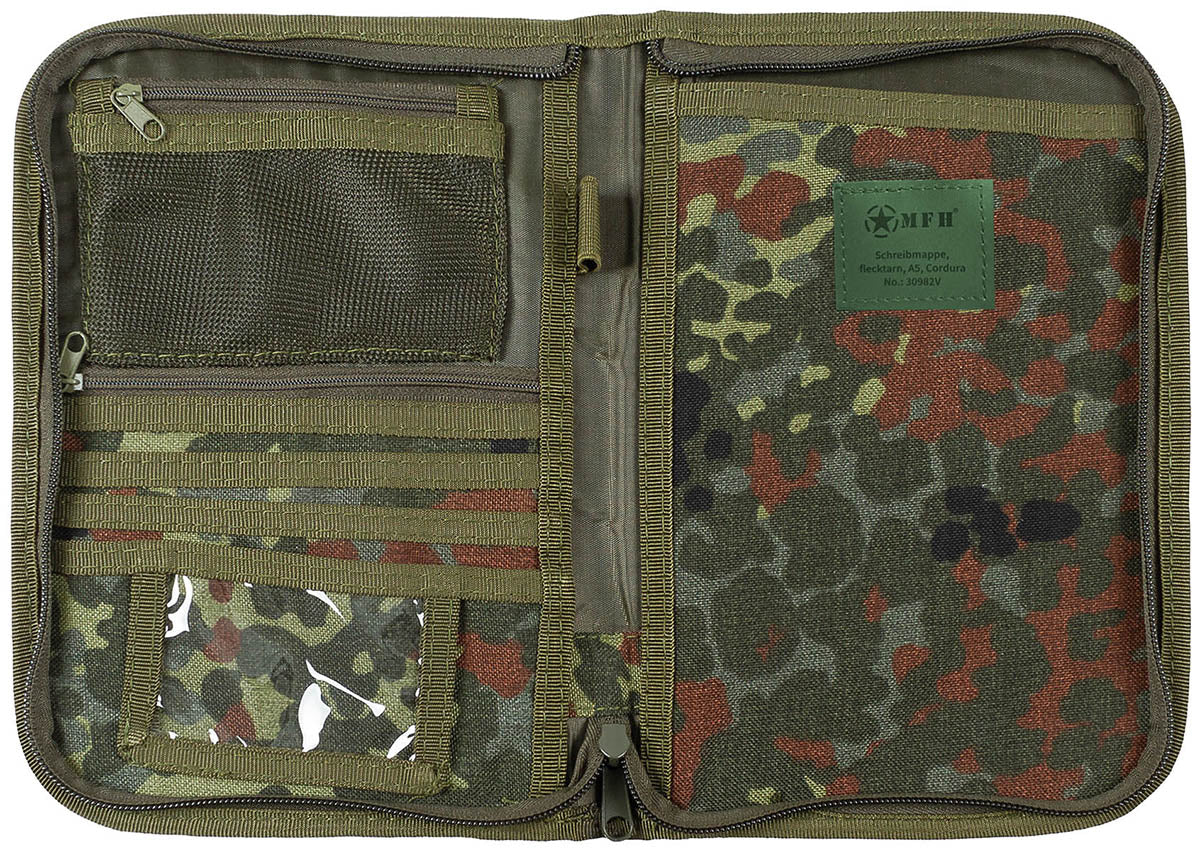 Organizator Tactic A5 Flecktarn MFH - Cordura, Fermoar