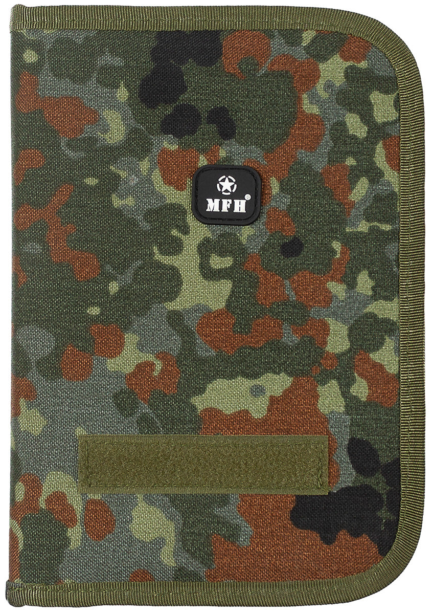 Organizator Tactic A5 Flecktarn MFH - Cordura, Fermoar