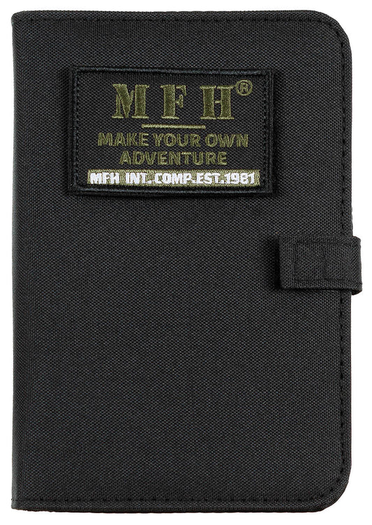 Organizator Tactic A6 Negru MFH - Panou Velcro, Inele Detașabile