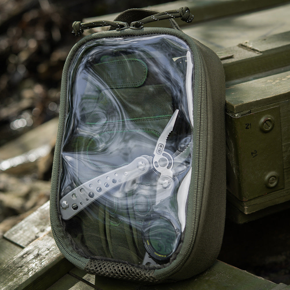 Organizator Utility Transparent Elite Small M-Tac - Ranger Green
