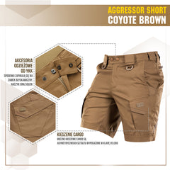 Șort Agresor Lite M-Tac - Coyote Brown Confort Tactic