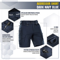 Șort M-Tac Aggressor Short - Dark Navy Blue