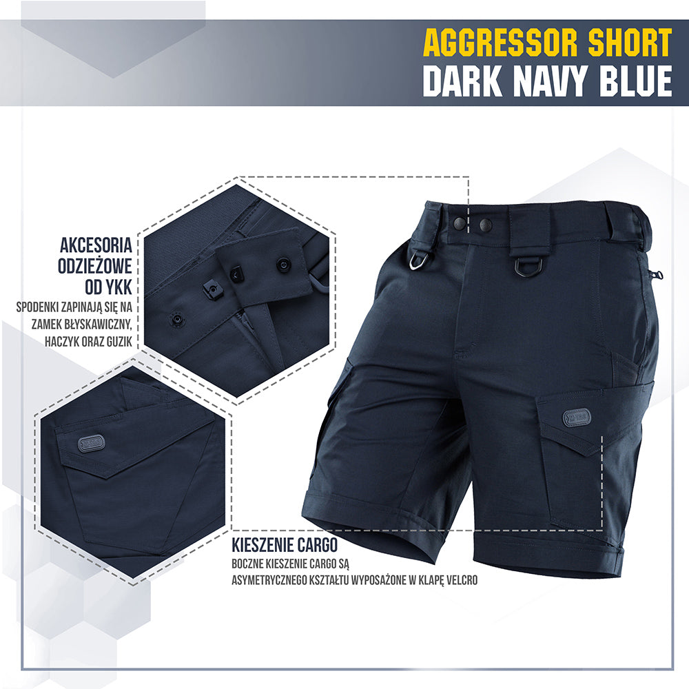 Șort M-Tac Aggressor Short - Dark Navy Blue