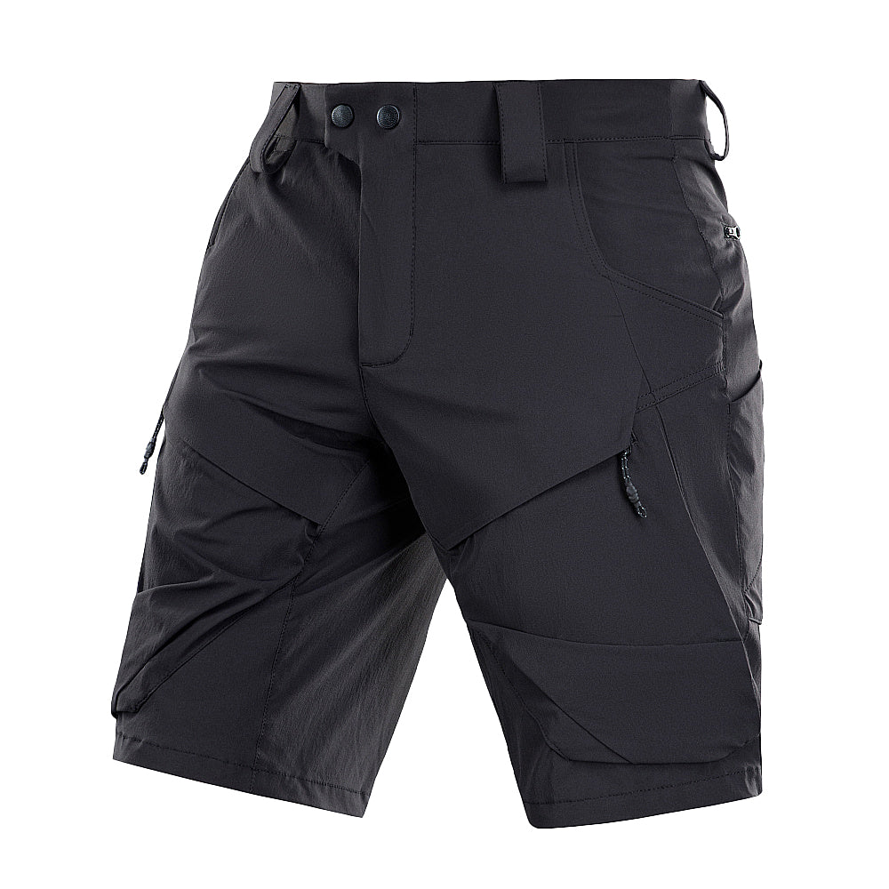 Șort M-Tac Rubicon Flex Negru - Libertate de Mișcare 4-Way Stretch