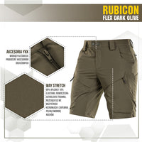 Șorturi Rubicon Flex M-Tac - Dark Olive, Stretch 4 Direcții