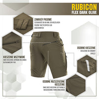 Șorturi Rubicon Flex M-Tac - Dark Olive, Stretch 4 Direcții