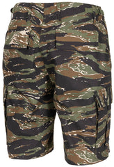 Șorturi US BDU Rip Stop Tiger Stripe MFH - Button Fly, 6 Buzunare