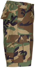 Șorturi US Bermuda BDU Woodland MFH - Rip Stop, Talie reglabilă