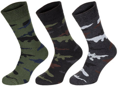 Șosete Esercito Camuflaj, semi-lungi, set 3 perechi - Poliester, Bumbac