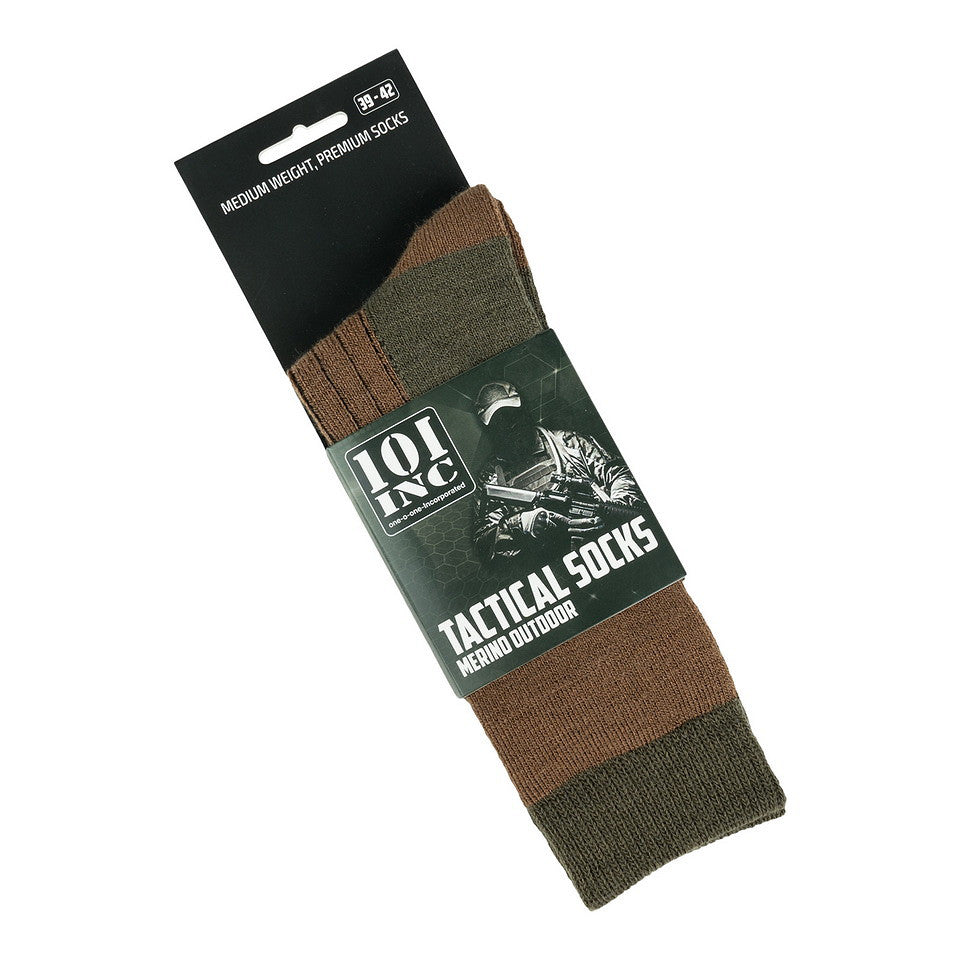 Șosete Merino Outdoor Maro/Verde Merino - Confort Tactic Superior