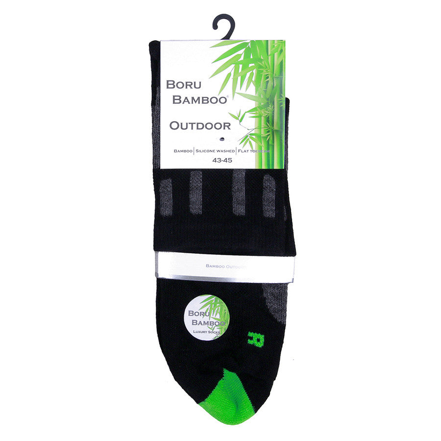 Șosete Outdoor Boru Bamboo Negru Boru - Confort Termic Absolut