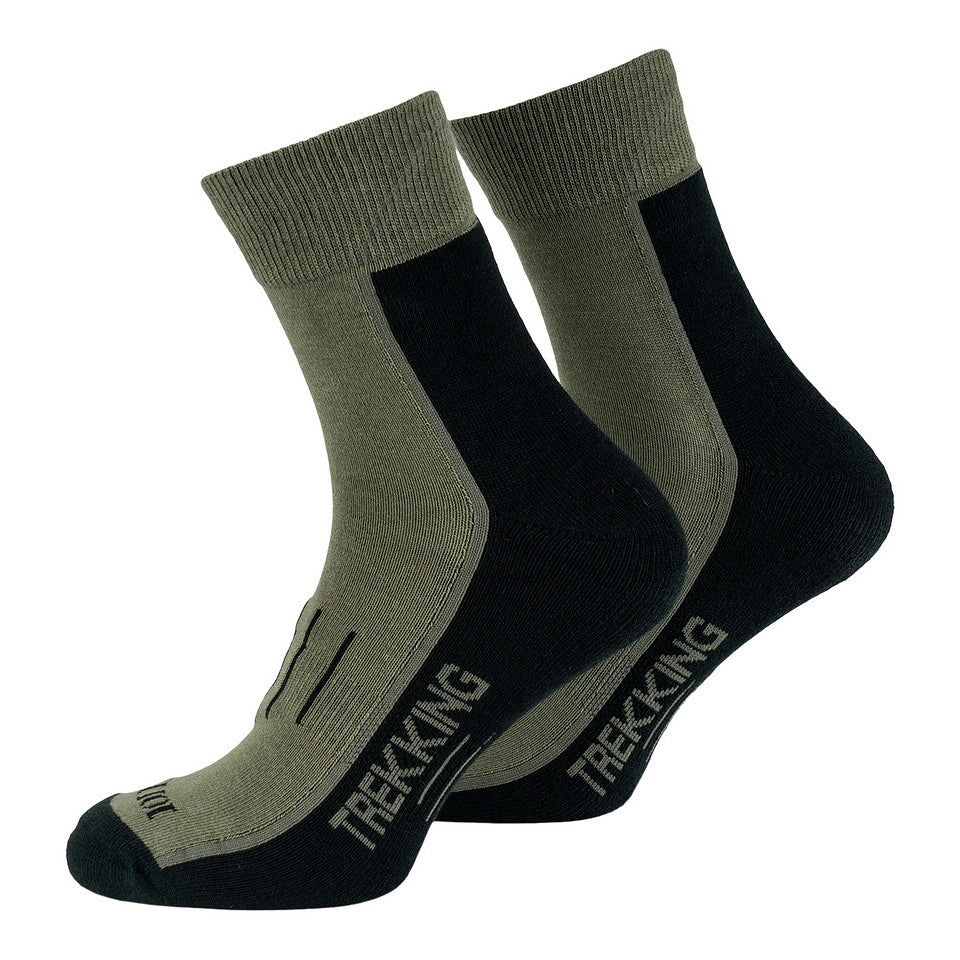 Șosete Trekking Coolmax Negru/Verde - Performanță de Neoprit