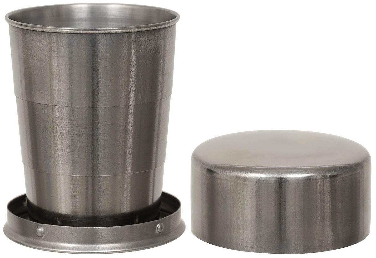 Pahar Telescopic Inox MFH - Pliabil, 90g