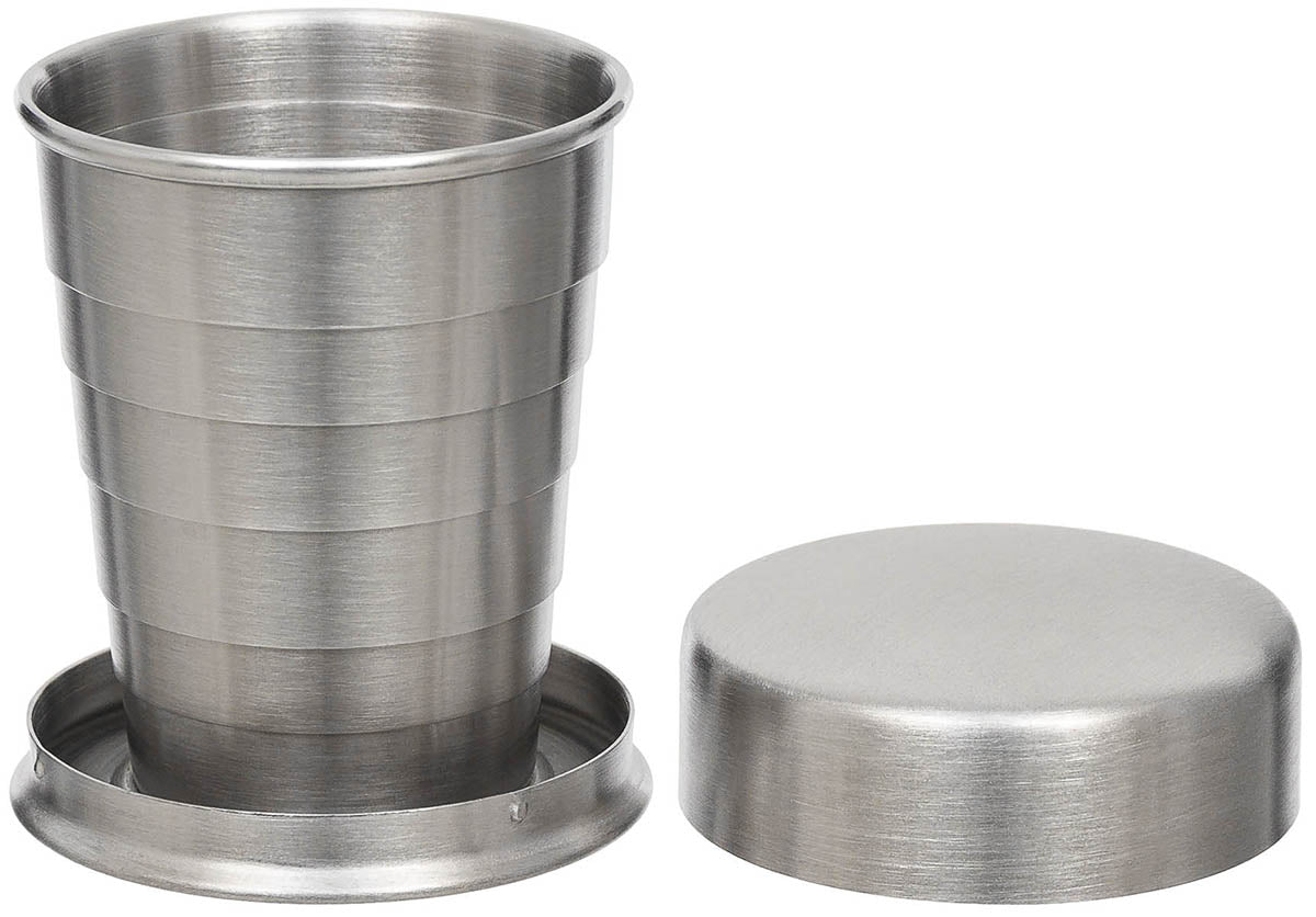Pahar Telescopic Oțel Inoxidabil MFH - Pliabil, 40 ml