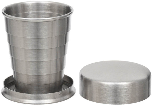 Pahar Telescopic Oțel Inoxidabil MFH - Pliabil, 40 ml