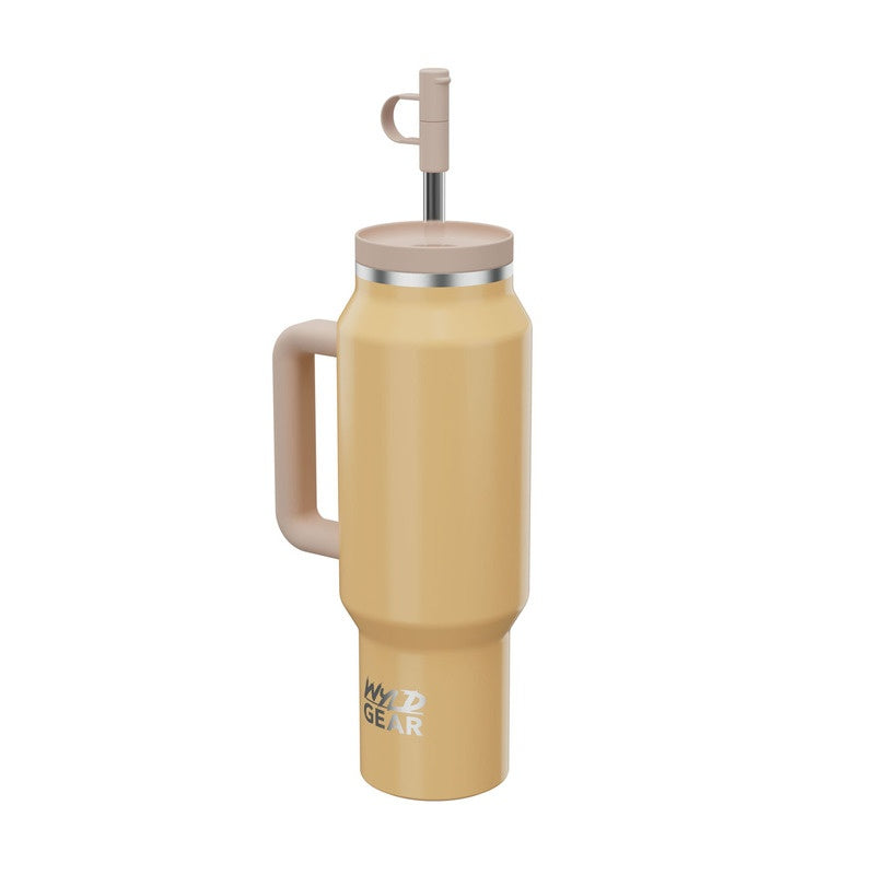Pahar Termoizolant WYLD SYDE TRAVEL TUMBLER 30 OZ Honey Herbertz - Oțel Inoxidabil, Capac Etanș